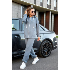 Костюм двойка женский "Бетти С" футер 2-х нитка (последний размер) серый 46,48,54,56