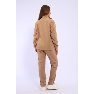 Костюм двойка женский 5338е флис (р-ры: 42-56) карамель