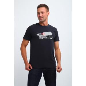 Футболка мужская №058 кулирка пенье (р-ры: M-6XL) темно-серый