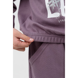 Костюм двойка детский "Мерсин" интерлок (р-ры: 122-158) лиловый