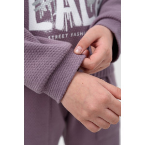 Костюм двойка детский "Мерсин" интерлок (р-ры: 122-158) лиловый