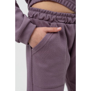 Костюм двойка детский "Мерсин" интерлок (р-ры: 122-158) лиловый