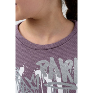 Костюм двойка детский "Мерсин" интерлок (р-ры: 122-158) лиловый