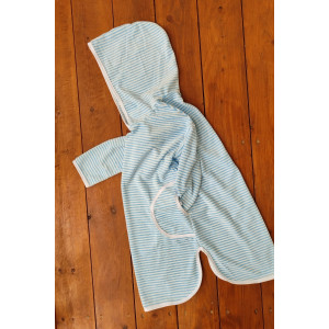 Туника детская №33055 велюр (р-ры: 110-152) голубой