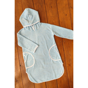 Туника детская №33055 велюр (р-ры: 110-152) голубой