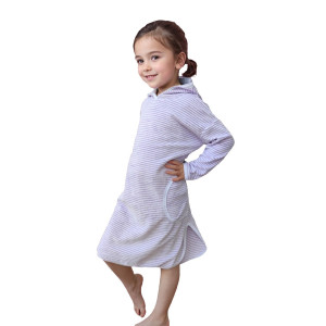 Туника детская №33055 велюр (р-ры: 110-152) лавандовый