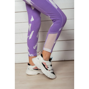 Лосины детские №8231 кулирка с лайкрой (р-ры: 34-40) лавандовый Лосины детские №8231 кулирка с лайкрой (р-ры: 34-40) лавандовый