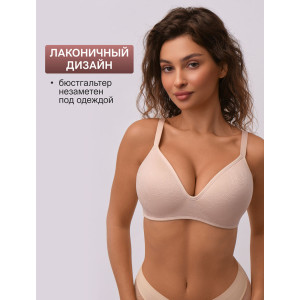 Бюстгальтер женский OIRO без косточек 1317007 Snowdrop бежевый