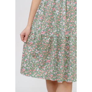 Платье женское 875 кулирка (последний размер) светлая олива 56