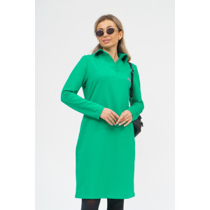 Платье женское 967 футер с лайкрой (последний размер) зеленый 46 Платье женское 967 футер с лайкрой (последний размер) зеленый 46