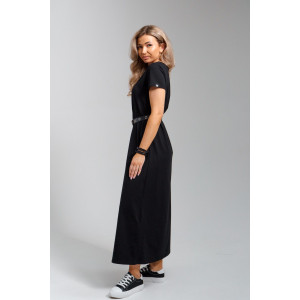 Платье женское 968 кулирка с лайкрой пенье (последний размер) черный 52 Платье женское 968 кулирка с лайкрой пенье (последний размер) черный 52