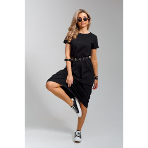 Платье женское 968 кулирка с лайкрой пенье (последний размер) черный 52 Платье женское 968 кулирка с лайкрой пенье (последний размер) черный 52