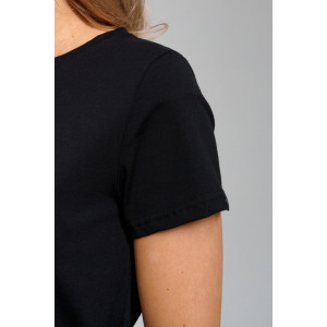 Платье женское 968 кулирка с лайкрой пенье (последний размер) черный 52 Платье женское 968 кулирка с лайкрой пенье (последний размер) черный 52