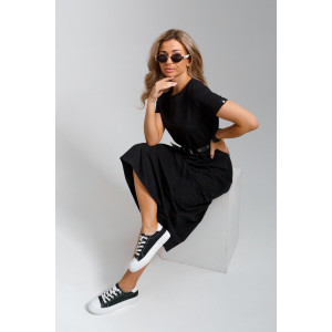 Платье женское 968 кулирка с лайкрой пенье (последний размер) черный 52 Платье женское 968 кулирка с лайкрой пенье (последний размер) черный 52