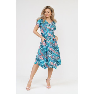 Платье женское 908 кулирка (последний размер) бирюза 50 Платье женское 908 кулирка (последний размер) бирюза 50