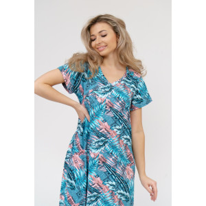 Платье женское 908 кулирка (последний размер) бирюза 50 Платье женское 908 кулирка (последний размер) бирюза 50