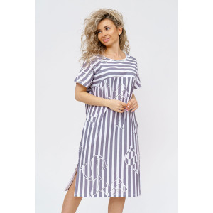 Платье женское 947 кулирка (последний размер) серый 46 Платье женское 947 кулирка (последний размер) серый 46