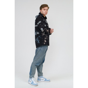 Худи мужское М48 футер с лайкрой (последний размер) черный 48