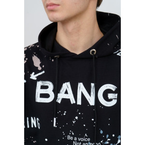 Худи мужское М48 футер с лайкрой (последний размер) черный 48