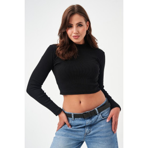 Водолазка женская №52719 кашкорсе (р-ры: 42-48) черный