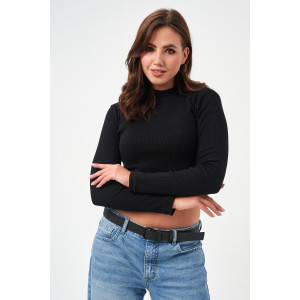 Водолазка женская №52719 кашкорсе (р-ры: 42-48) черный