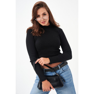 Водолазка женская №52719 кашкорсе (р-ры: 42-48) черный