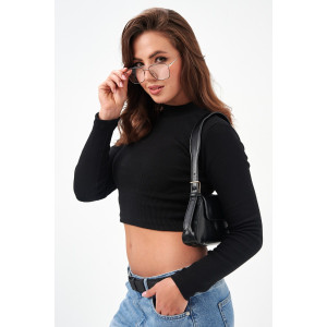 Водолазка женская №52719 кашкорсе (р-ры: 42-48) черный