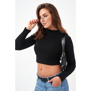 Водолазка женская №52719 кашкорсе (р-ры: 42-48) черный