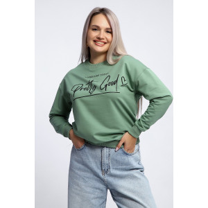 Толстовка женская №80048 футер 2-х нитка (р-ры: 44-62) фисташка Толстовка женская №80048 футер 2-х нитка (р-ры: 44-62) фисташка