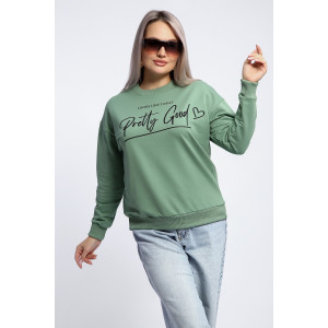 Толстовка женская №80048 футер 2-х нитка (р-ры: 44-62) фисташка Толстовка женская №80048 футер 2-х нитка (р-ры: 44-62) фисташка