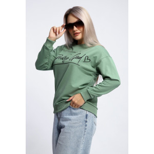 Толстовка женская №80048 футер 2-х нитка (р-ры: 44-62) фисташка Толстовка женская №80048 футер 2-х нитка (р-ры: 44-62) фисташка