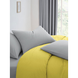 Постельное белье перкаль "Серо-желтый"