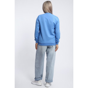 Толстовка женская №80047 футер 2-х нитка (р-ры: 44-62) голубой Толстовка женская №80047 футер 2-х нитка (р-ры: 44-62) голубой