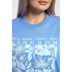 Толстовка женская №80047 футер 2-х нитка (р-ры: 44-62) голубой Толстовка женская №80047 футер 2-х нитка (р-ры: 44-62) голубой