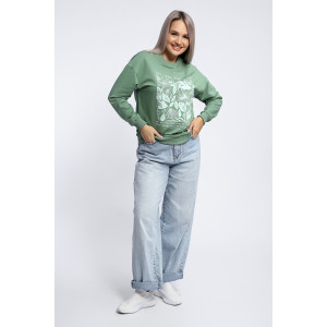 Толстовка женская №80047 футер 2-х нитка (р-ры: 44-62) фисташка Толстовка женская №80047 футер 2-х нитка (р-ры: 44-62) фисташка