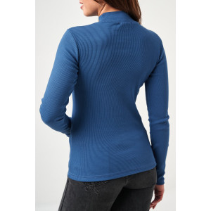 Водолазка женская №52713 кашкорсе (р-ры: 42-56) деним