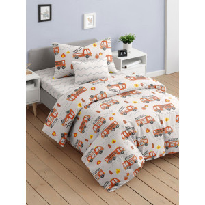 Детское постельное белье бязь "Пожарники"