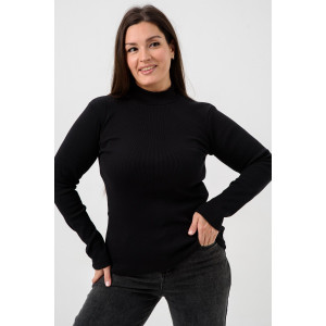 Водолазка женская №52713 кашкорсе (р-ры: 42-56) черный