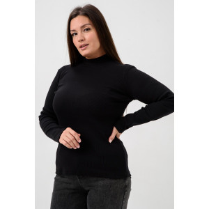 Водолазка женская №52713 кашкорсе (р-ры: 42-56) черный