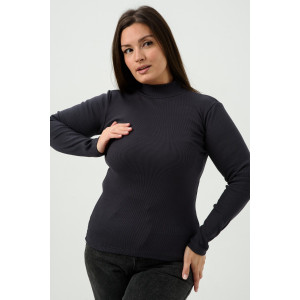 Водолазка женская №52713 кашкорсе (р-ры: 42-56) графит