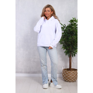 Толстовка женская №1087 футер 3-х нитка (р-ры: 46-54) белый