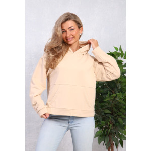 Толстовка женская №1087 футер 3-х нитка (р-ры: 46-54) бежевый