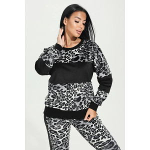 Костюм двойка женский "Намибия" велюр (последний размер) ирбис 48,52