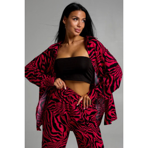 Костюм двойка женский "Рошель" штапель (последний размер) зебра фуксия 46-48,54-56,58-60 Костюм двойка женский "Рошель" штапель (последний размер) зебра фуксия 46-48,54-56,58-60