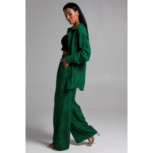 Костюм двойка женский "Рошель" штапель (последний размер) леопард зеленый 50-52,54-56 Костюм двойка женский "Рошель" штапель (последний размер) леопард зеленый 50-52,54-56