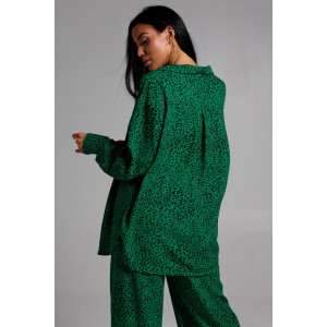 Костюм двойка женский "Рошель" штапель (последний размер) леопард зеленый 50-52,54-56 Костюм двойка женский "Рошель" штапель (последний размер) леопард зеленый 50-52,54-56