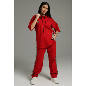 Костюм двойка женский "Олимпия" футер 2-х нитка с лайкрой (последний размер) алый 56,60 Костюм двойка женский "Олимпия" футер 2-х нитка с лайкрой (последний размер) алый 56,60