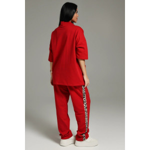 Костюм двойка женский "Олимпия" футер 2-х нитка с лайкрой (последний размер) алый 56,60 Костюм двойка женский "Олимпия" футер 2-х нитка с лайкрой (последний размер) алый 56,60