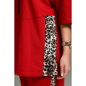 Костюм двойка женский "Олимпия" футер 2-х нитка с лайкрой (последний размер) алый 56,60 Костюм двойка женский "Олимпия" футер 2-х нитка с лайкрой (последний размер) алый 56,60