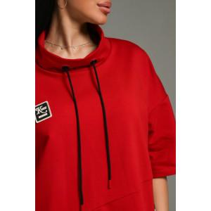 Костюм двойка женский "Олимпия" футер 2-х нитка с лайкрой (последний размер) алый 56,60 Костюм двойка женский "Олимпия" футер 2-х нитка с лайкрой (последний размер) алый 56,60